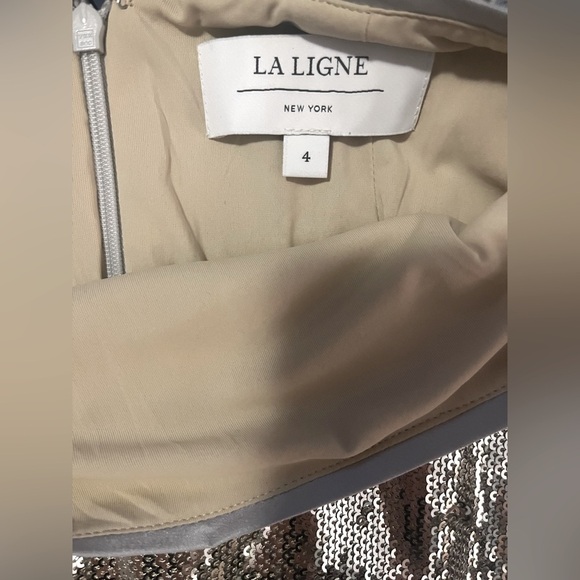 Soirée Skirt in Silver size 4 - Picture 4 of 6